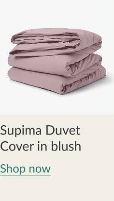 Supima Duvet Cover in blush - Shop Now