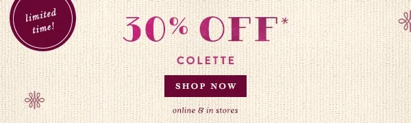 limited time! 30% off, shop now