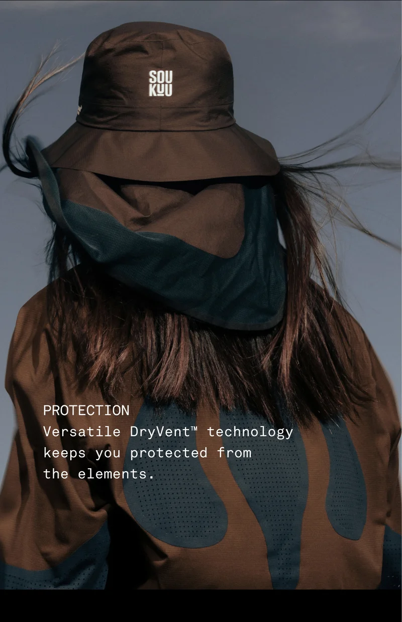 PROTECTION Versatile DryVent™ technology keeps you protected from the elements.