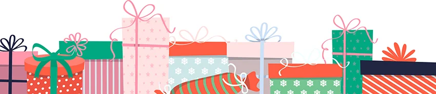 Presents illustration divider