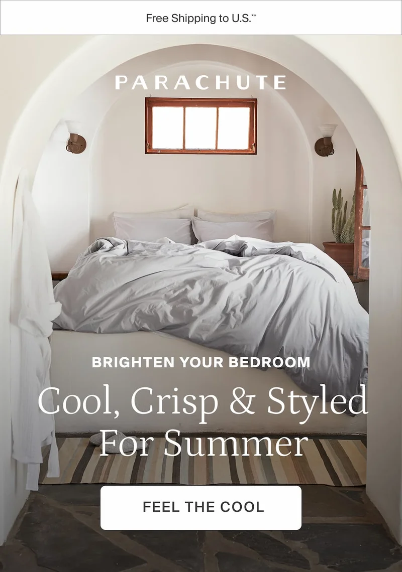 Cool, crisp, and styled for summer. Feel the cool.