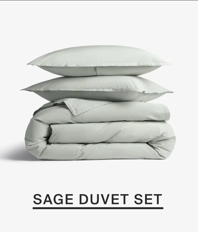 Sage duvet set