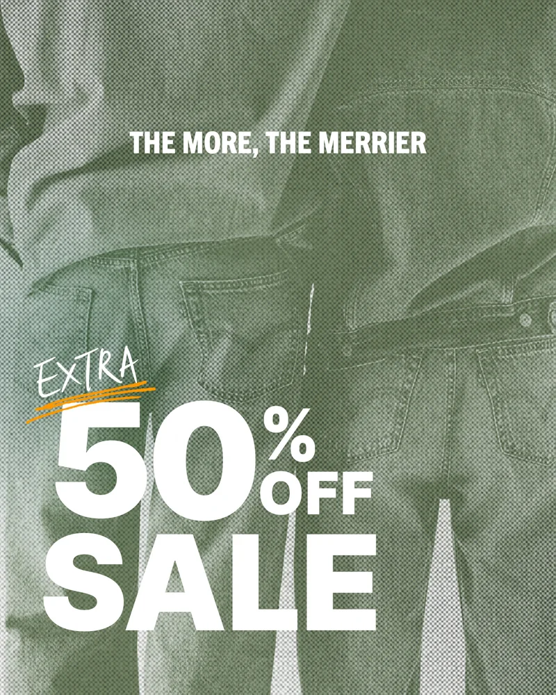 EXTRA 50% OFF SALE