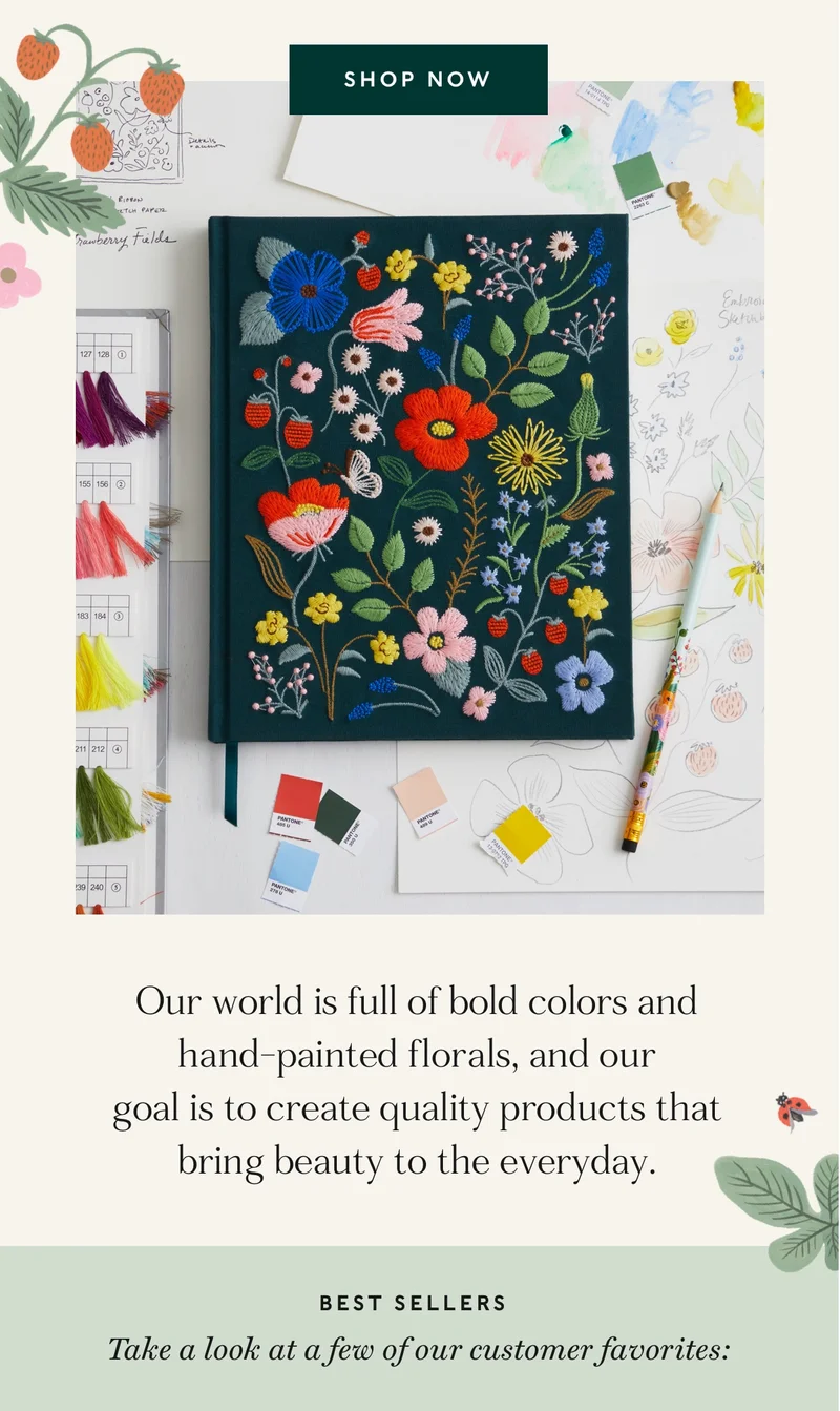 Thank you for signing up for our newsletter! We hope to bring a bit of beauty to your inbox. Please enjoy 10% off your next purchase with code: