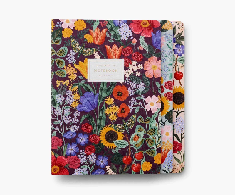 Image of Assorted Set of 3 Blossom Notebooks