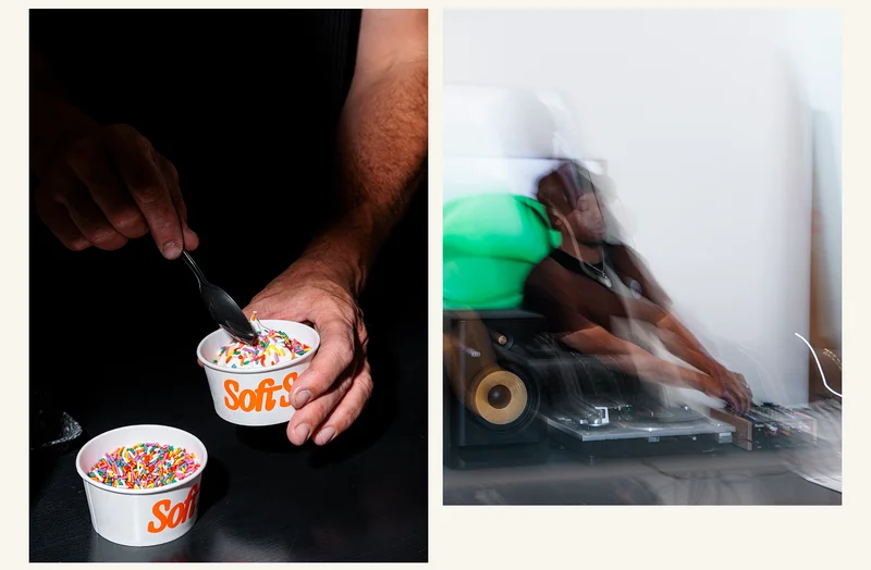 Pictured: Soft Serve by Huddle, Music by Andre Moore and John Adams