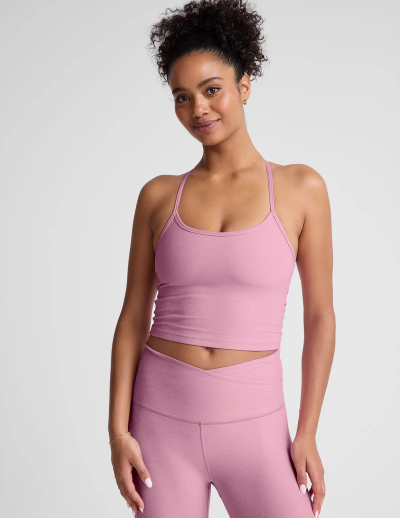 Image of Spacedye Slim Racerback Cropped Tank