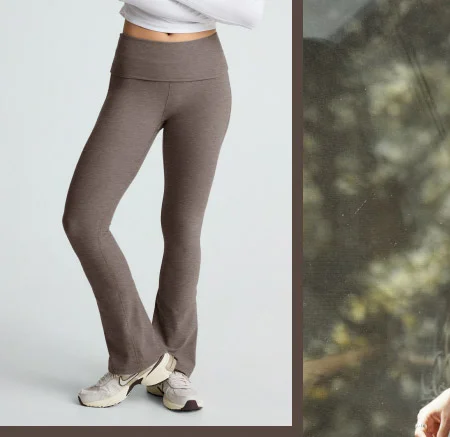 Spacedye Foldover Bootcut Pant