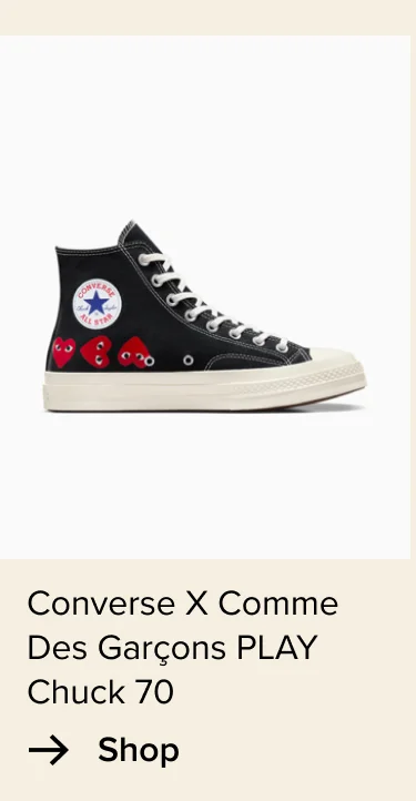 Shop: Converse X Comme Des Garçons PLAY Chuck 70