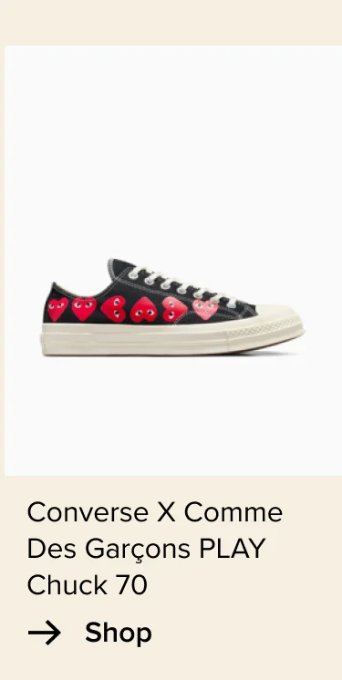 Shop: Converse X Comme Des Garçons PLAY Chuck 70