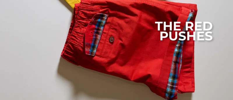 Flannel Lined Originals Short: The Red Pushes 5.5"