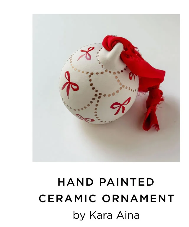 Hand Painted Ceramic Ornament