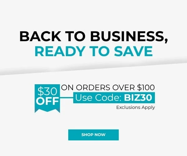 Back To Business, Ready To Save. $30 Off On Orders Over $100. Use Code: BIZ30. Exclusions Apply. Shop Now.