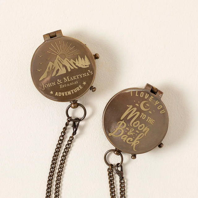 Personalized Engraved Compass