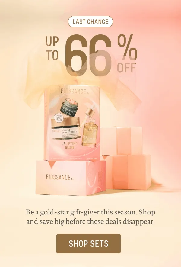Up to 66% off Sets