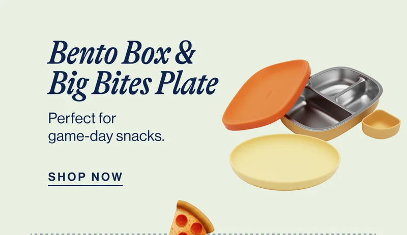 Bento Box & Big Bites Plate. Perfect for game-day snacks. Shop Now