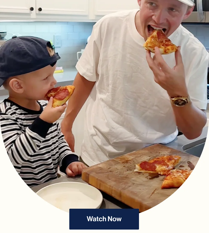 Pizza party on three... Watch Now