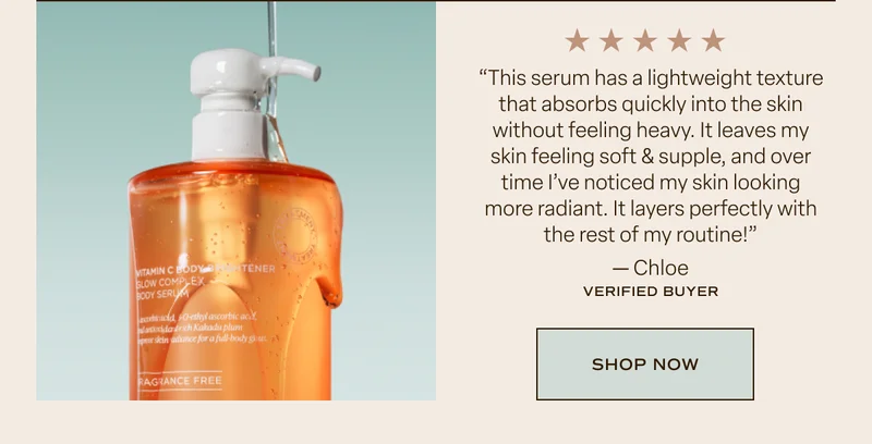 Vitamin C Body Brightener Glow Complex Body Serum