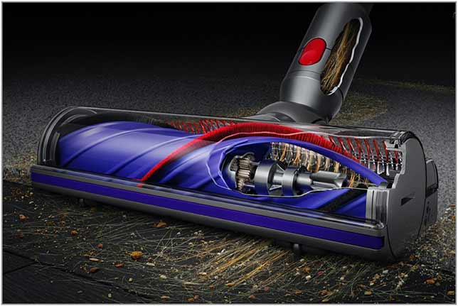 The Dyson V15 Detect Absolute Digital Motorbar cleaner head