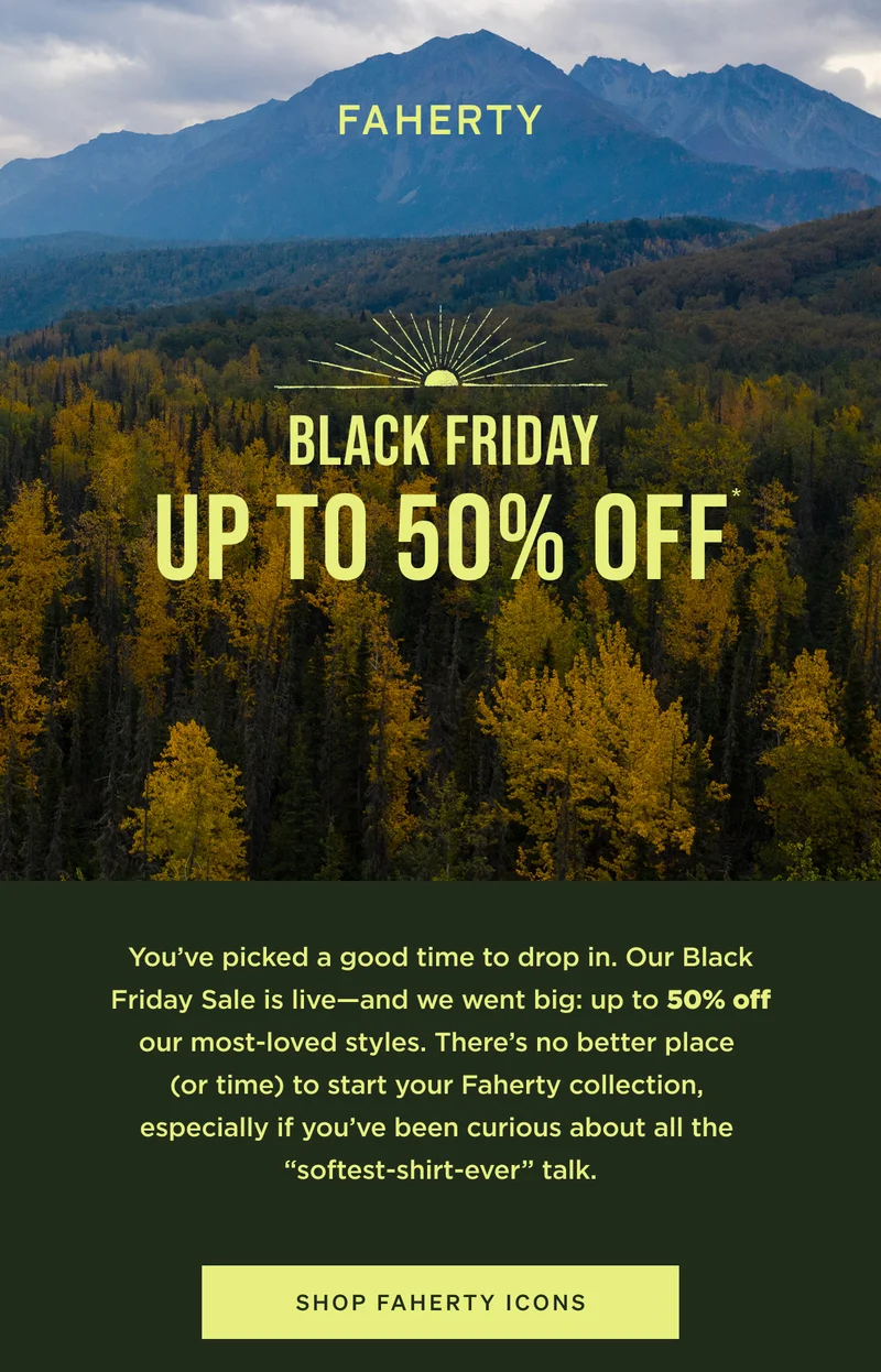 Black Friday Up to 50% Off*