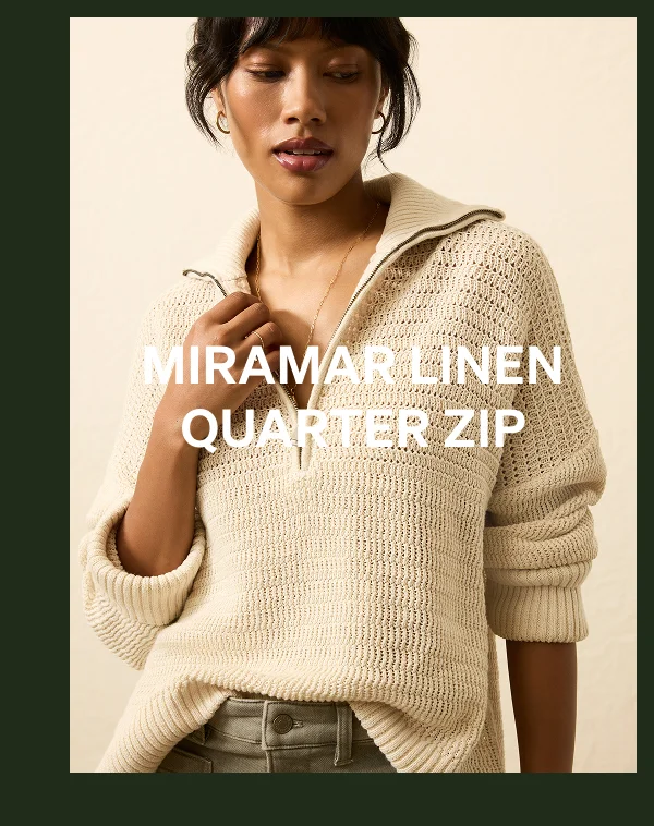 Miramar Linen Quarter Zip