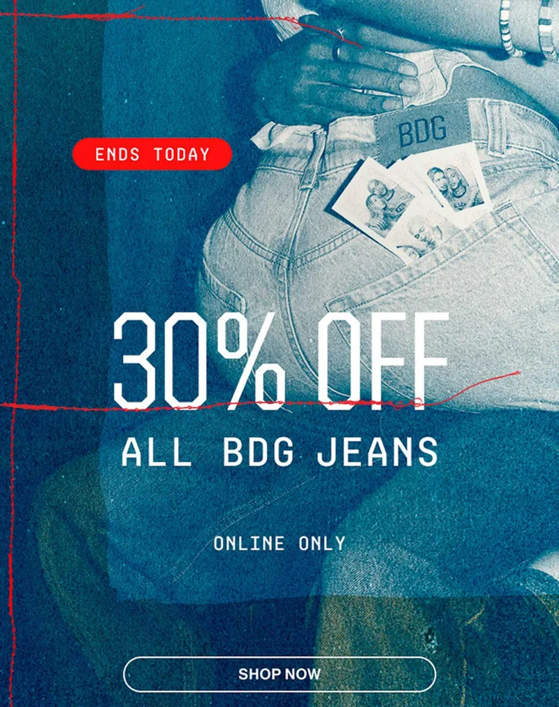 30% OFF BDG JEANS