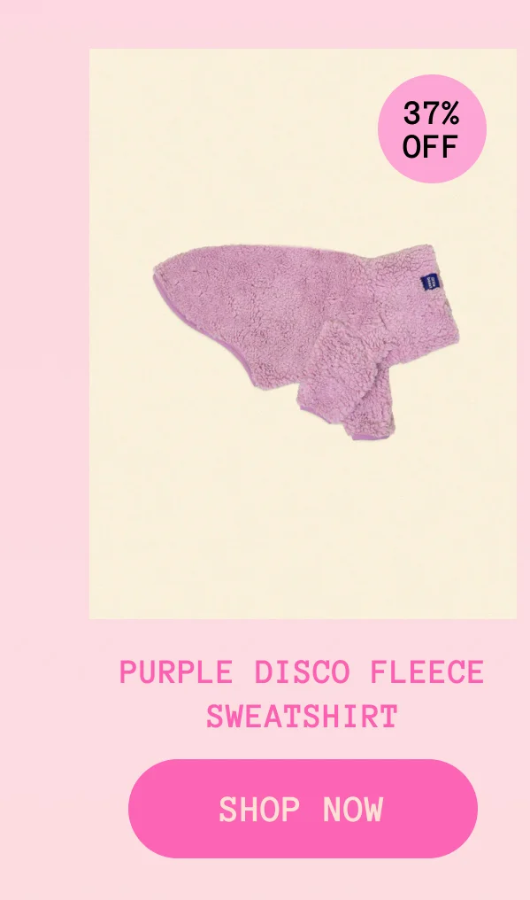 Purple Disco Fleece Sweatshirt
