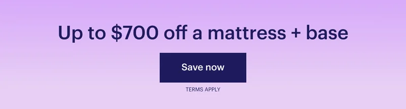 Up to $700 off a mattress + base