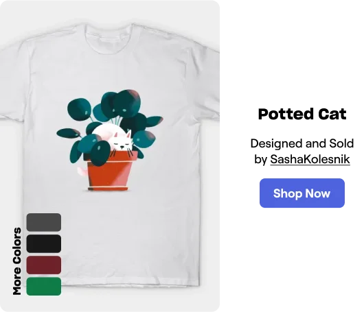 Potted Cat T-Shirt