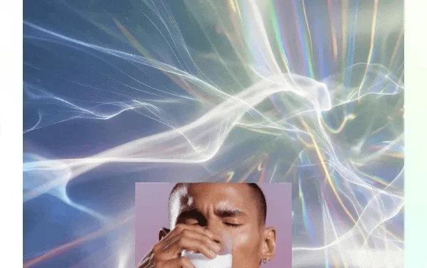 Gif of man drinking Colostrum