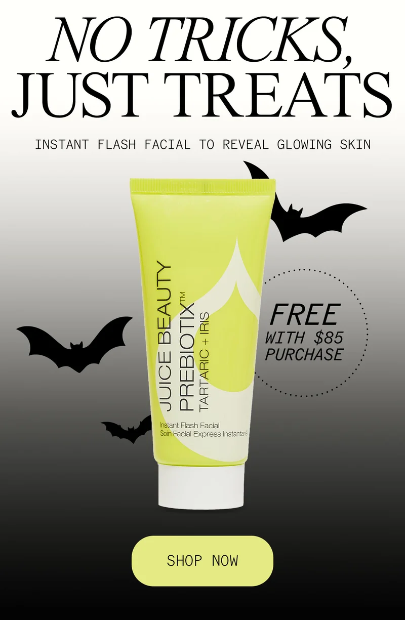 No Tricks, Just Treats: Free Instant Flash Facial to Reveal Glowing Skin with $85 Purchase