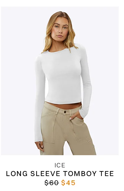 Ice Long Sleeve Tomboy Tee