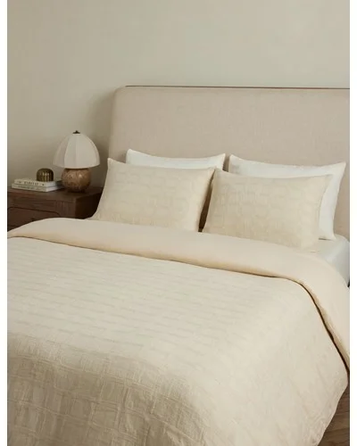 Oike Linen Duvet Cover by DISC Interiors-Cream / King/Cal King / Duvet Set
