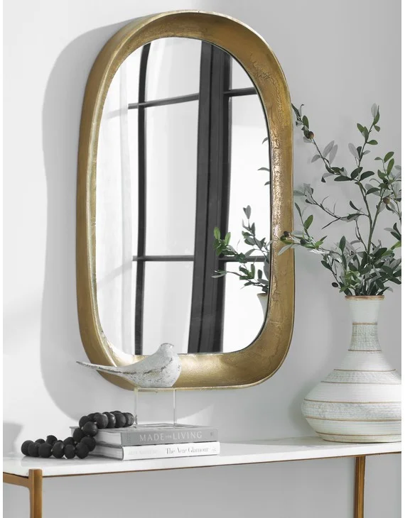 Nylah Mirror - Brass