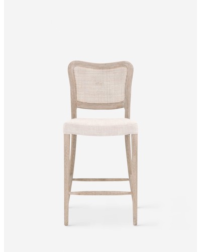 Aniston Counter Stool - Dark Brown Oak