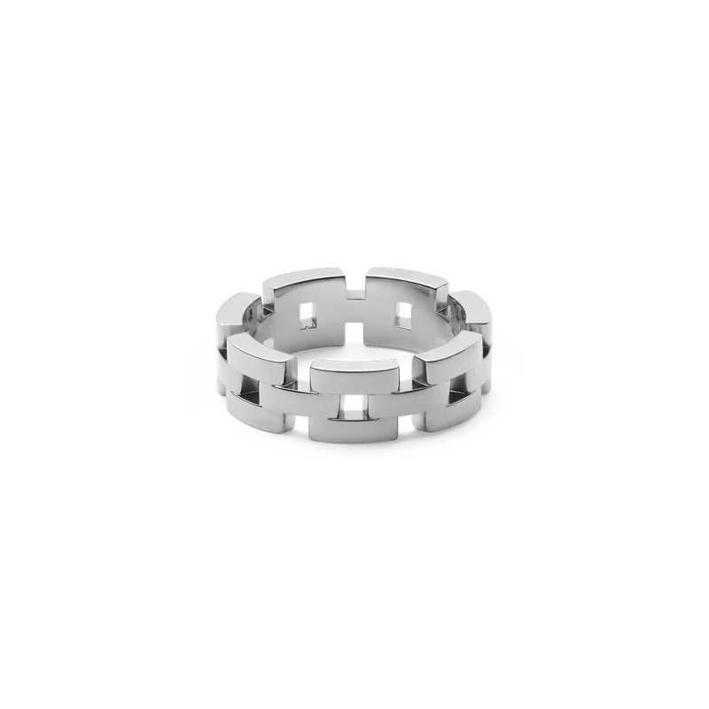 Image of 3-Link Ring Silver