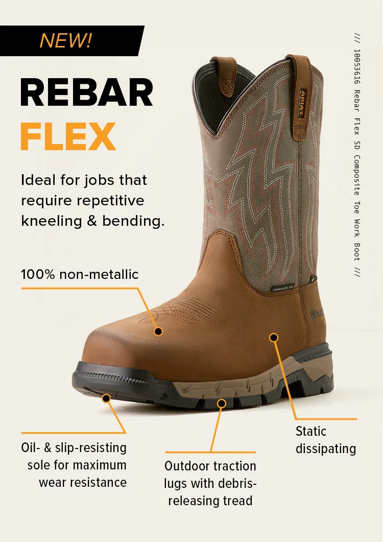 REBAR FLEX. Ideal for jobs that require repetitive kneeling & bending.