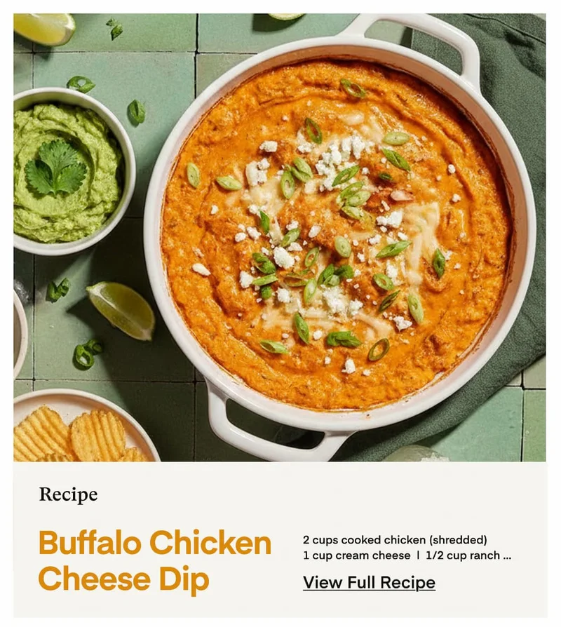 Buffalo Chicken Cheese Dip Recipe