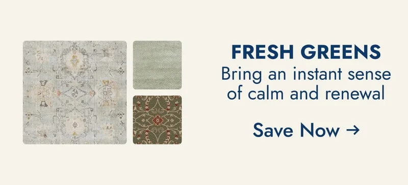 Fresh Green Rugs—bring an instant sense of calm and renewal.