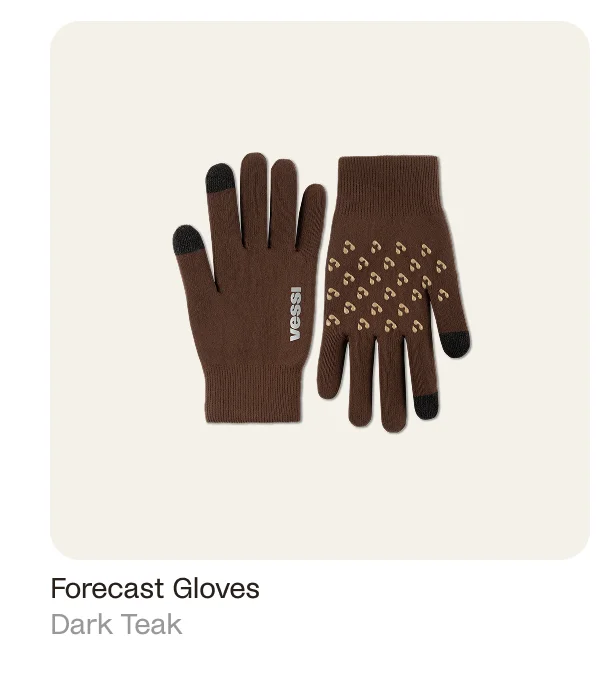 Forecast Gloves in Dark Teak