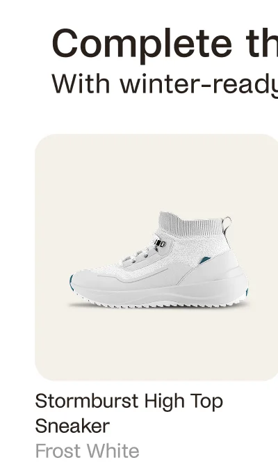 Stormburst Hight Top Sneaker Frost White