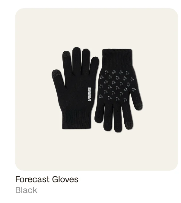 Forecast Gloves in Black