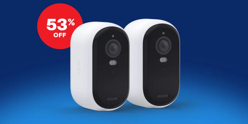 53% off. Essential Outdoor Camera 2K - 2 Camera Bundle.