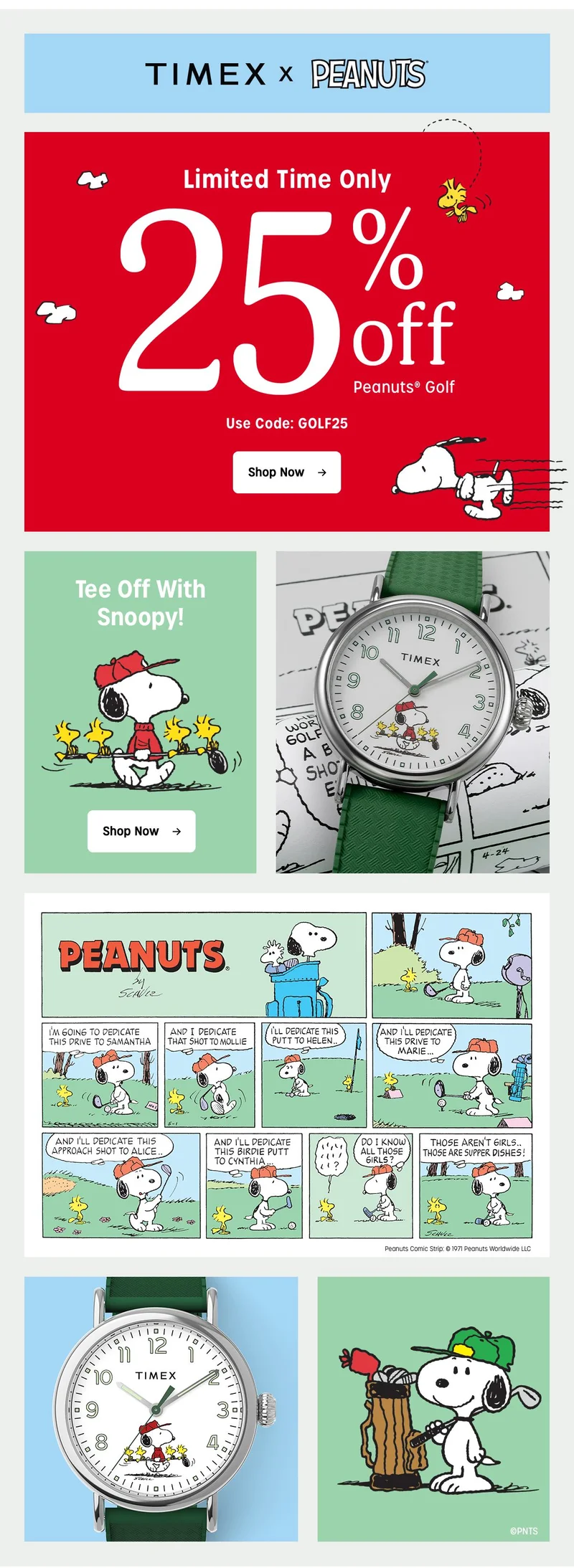 Limited Time Only 25% off Peanuts Golf | Shop Now