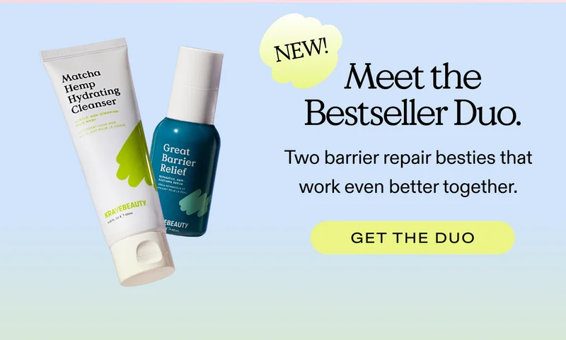 NEW! Meet the Bestseller Duo. Two barrier repair besties that work even better together.  |  GET THE DUO