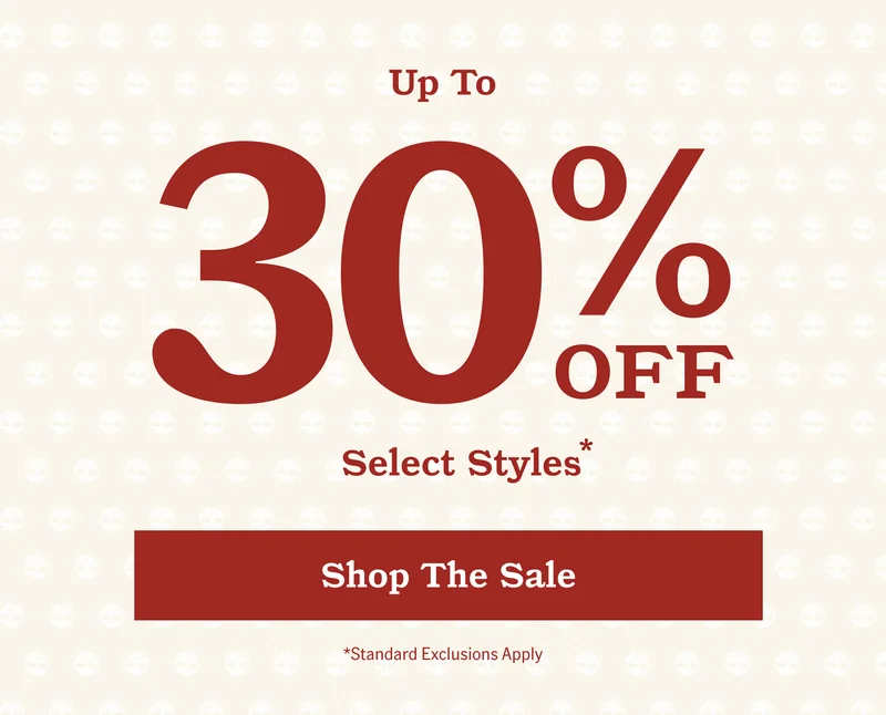Up to 30% off select styles. Shop the Sale.