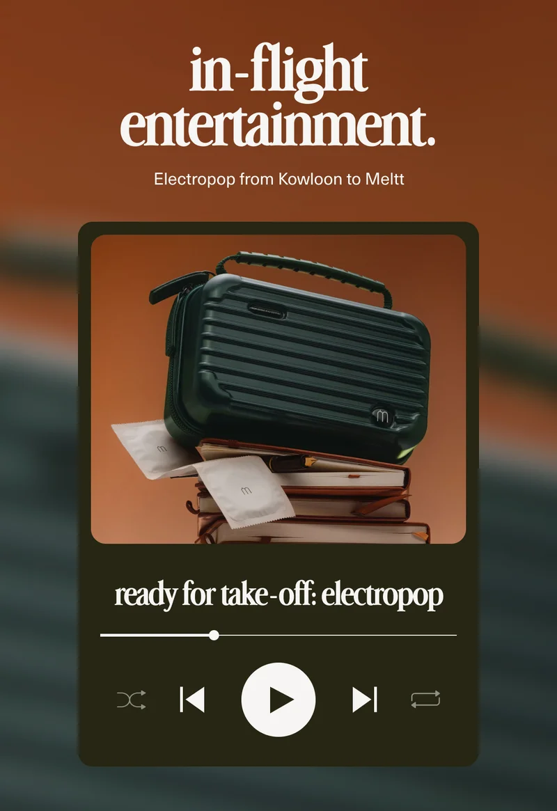 in-flight entertainment. | Electropop from Kowloon to Meltt
