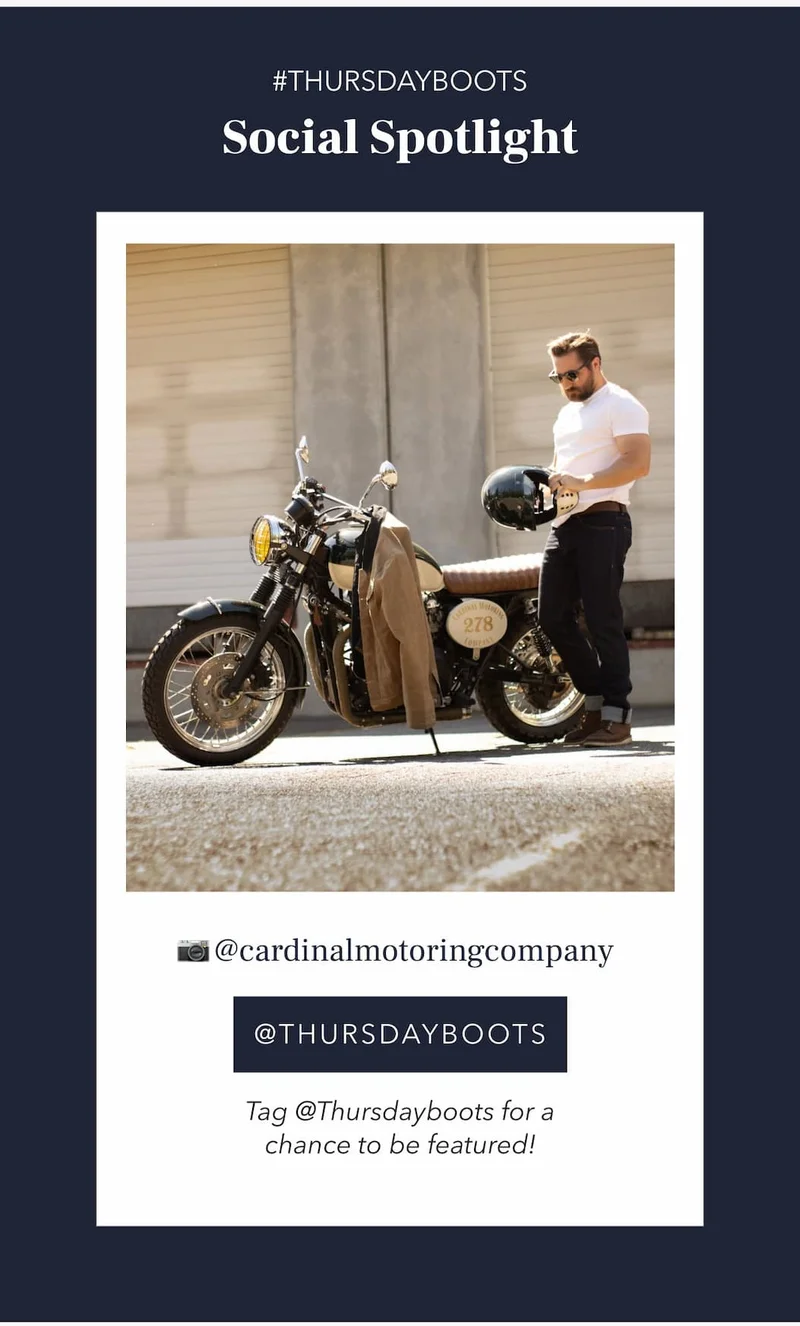 Follow us @Thursdayboots
