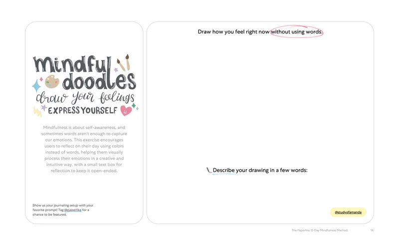 Screenshot of page 14 of the Mindfulness Method