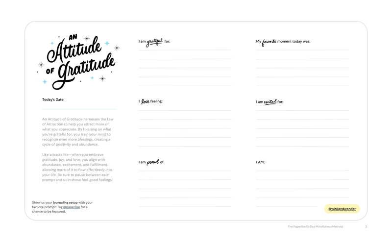 Screenshot of page 2 of the Mindfulness Method